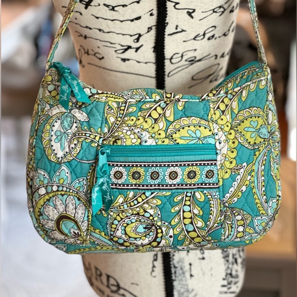 Vera Bradley Blue/Yellow Crossbody - Picture 1 of 6